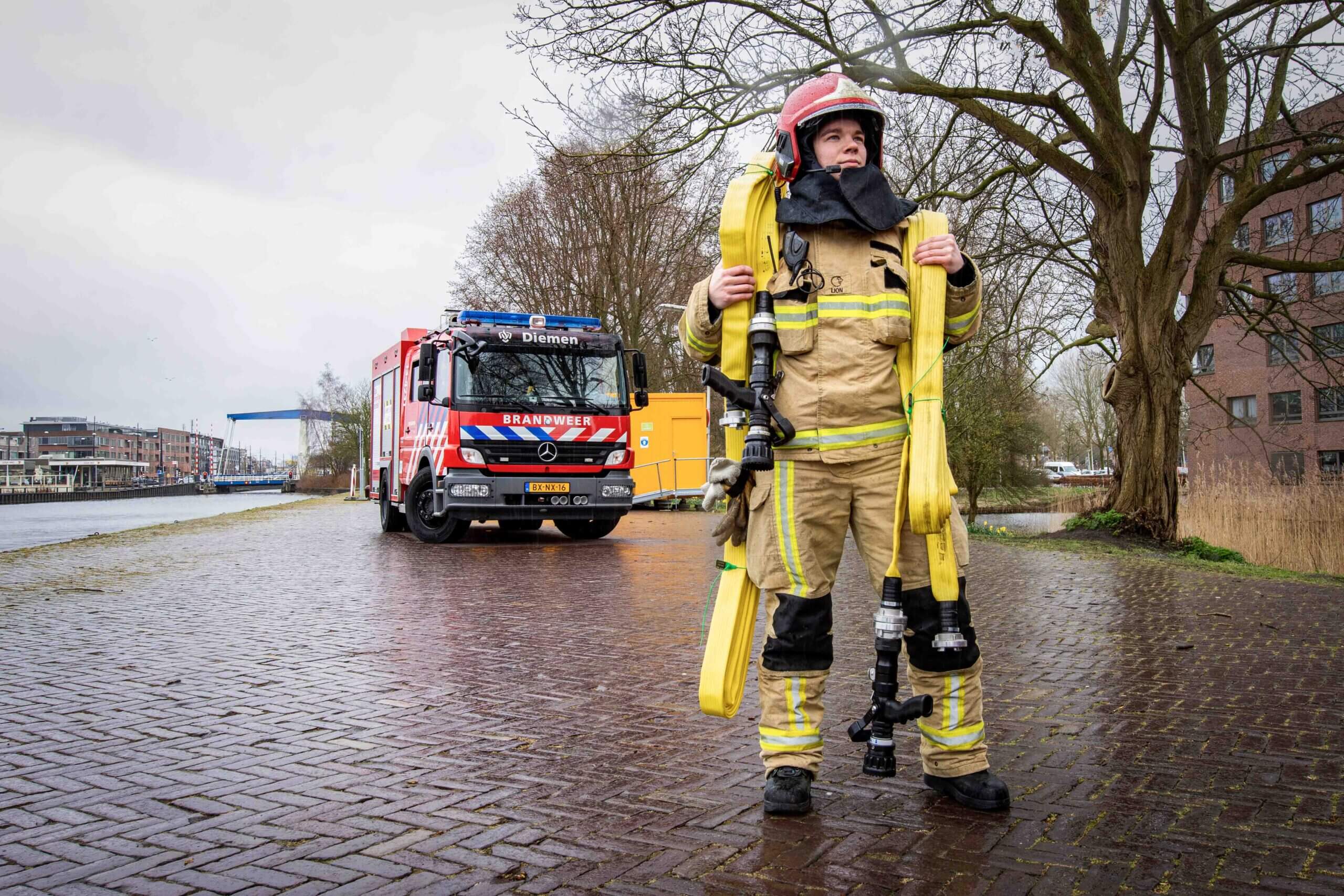 Beaudine, brandweervrouw van Kazerne Diemen