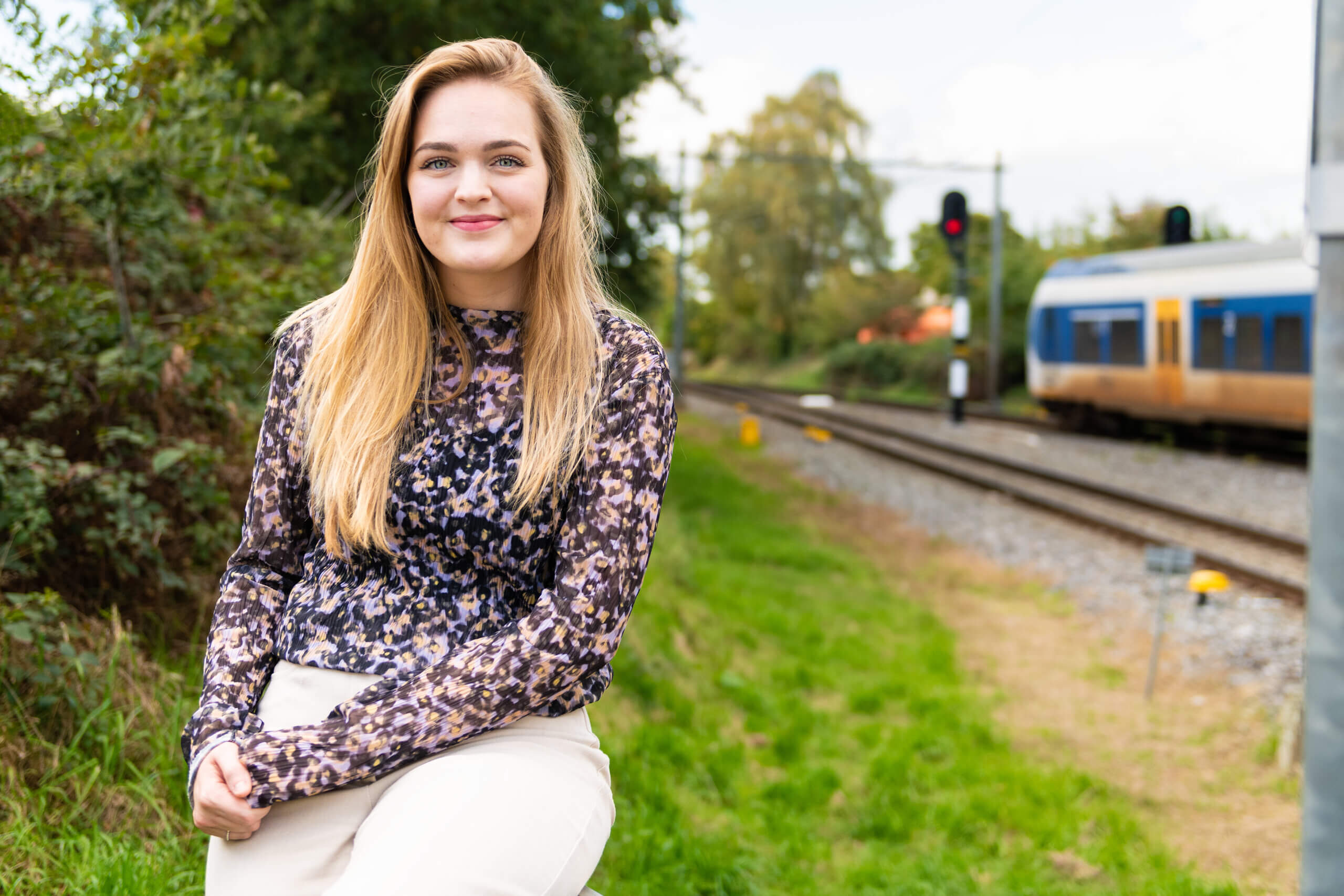 Maaike op beeld